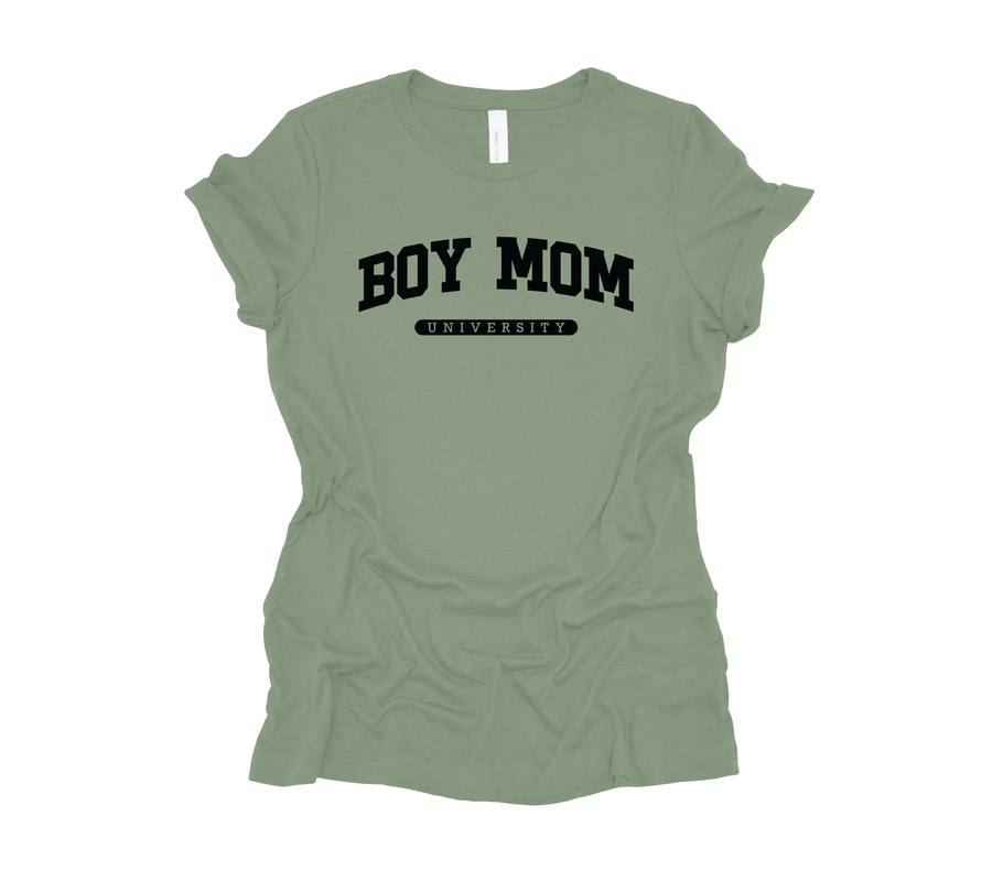 Boy Mom University Shirt