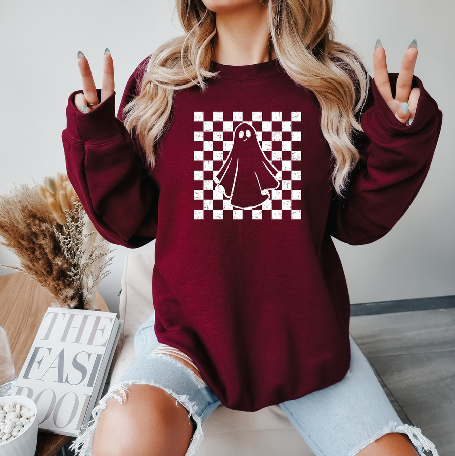 Checkered Ghost Sweatshirt