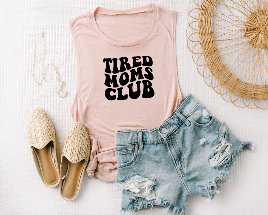 Tired Moms Club Muscle Tank