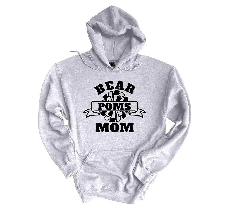 Bear POMS Mom-Light Gray Unisex Hoodie (LOUYAA)