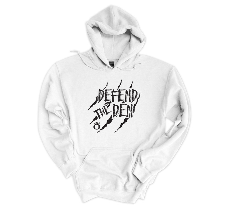 Defend the Den- White Hoodie (OHS)- Staff