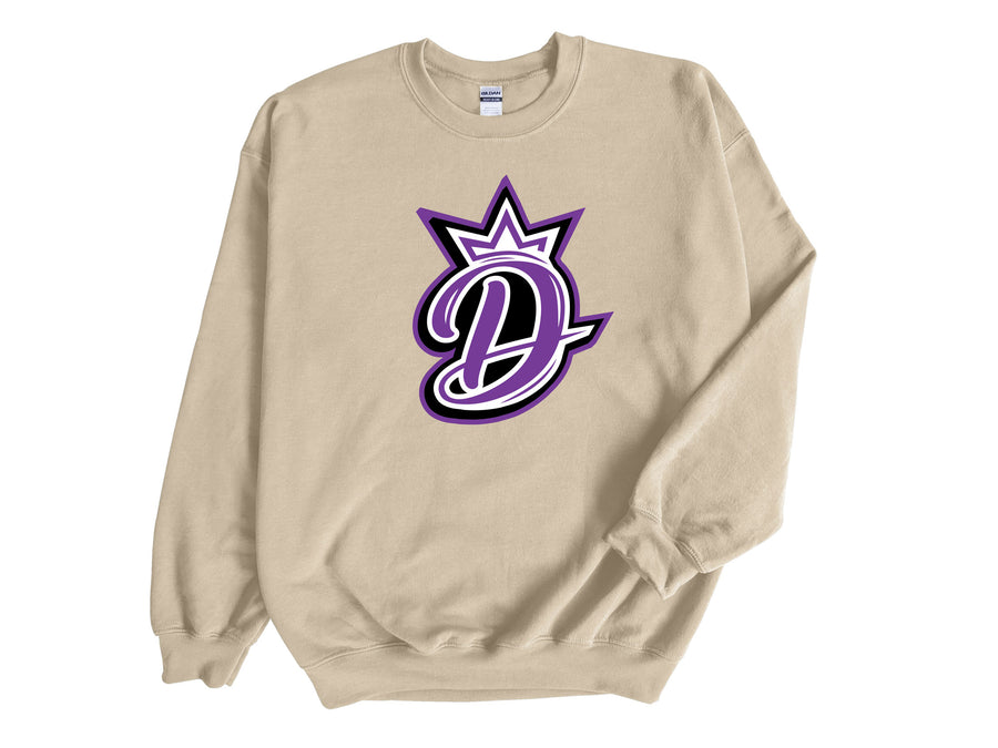 Divine Cheer- Sand, D Logo Sweatshirt