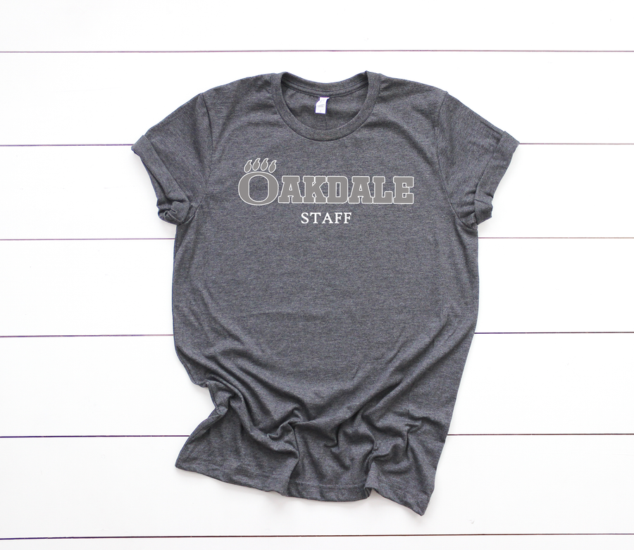 Classic Oakdale Staff Tee- Gray Shirt (OHS)