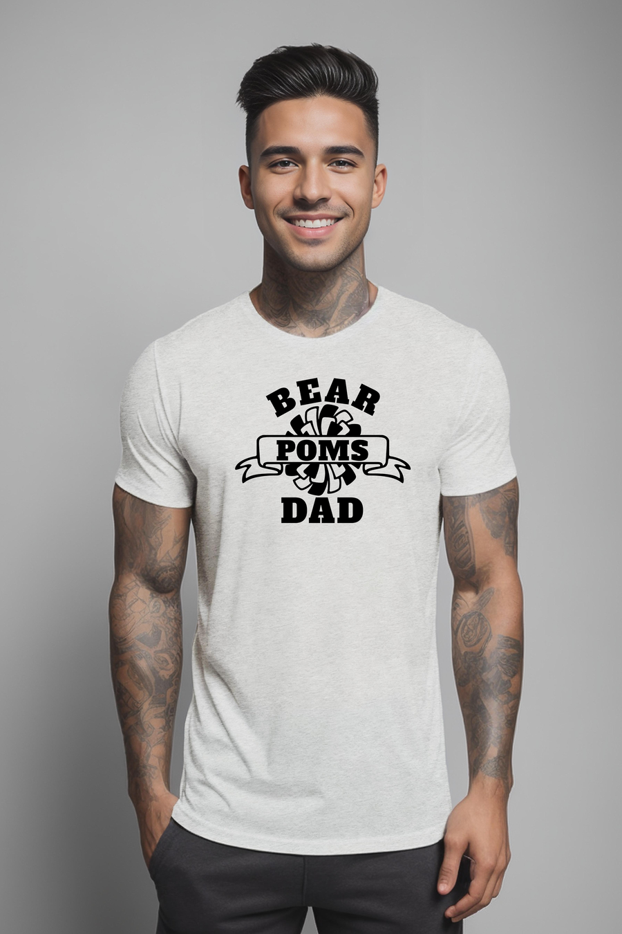 Bear POMS Dad -Ash Unisex Shirt (LOUYAA)