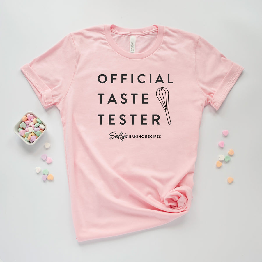 Official Taste Tester-Sally's Baking Recipes- Unisex Light Pink Shirt