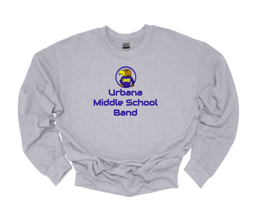 Urbana Band Middle School Band- Sport Gray Sweatshirt