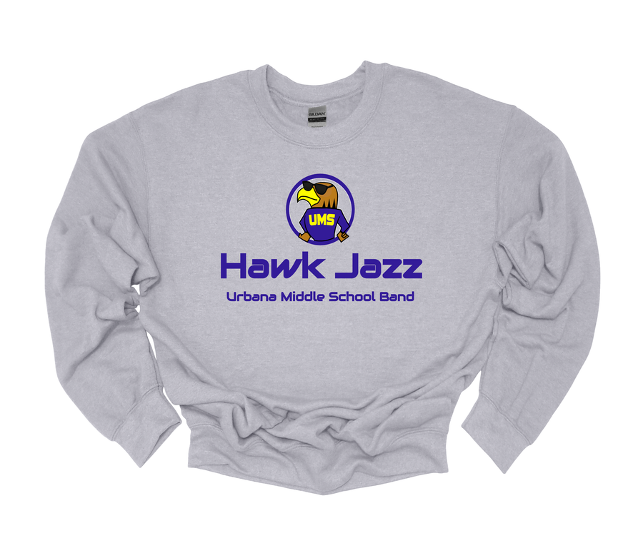 Urbana Jazz Band Middle School Band- Sport Gray Sweatshirt
