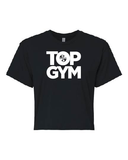Top Gym Sport Black Crop Shirt