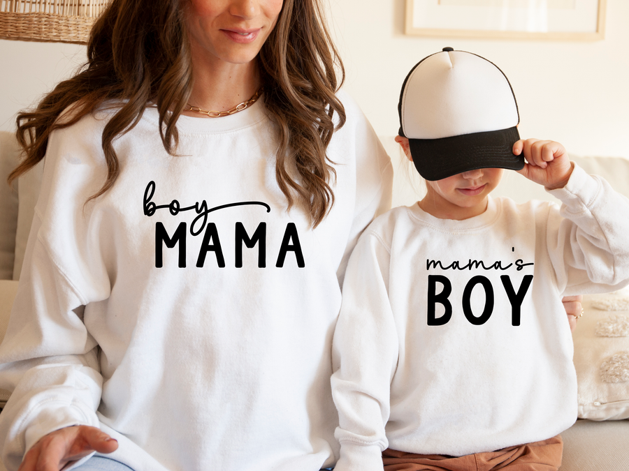 Boy Mama and Mama's Boy Sweatshirts