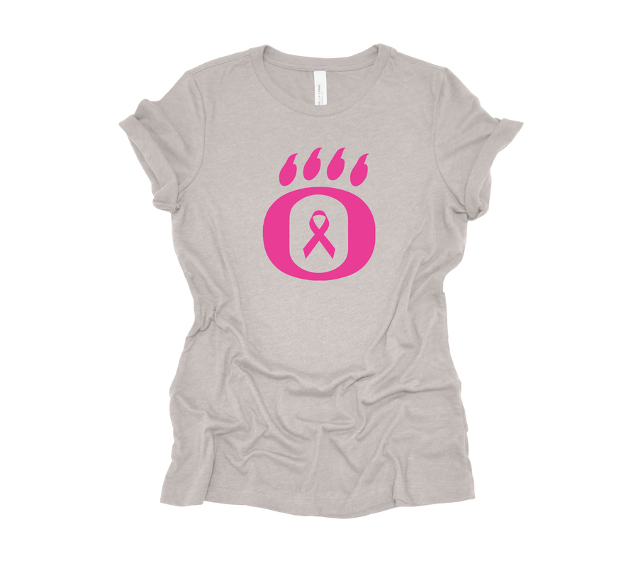Dig Pink - OHS Volleyball- Breast Cancer Ribbon Design- Cool Gray Unisex Shirt(OHS)