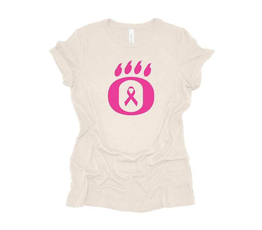 Dig Pink - OHS Volleyball- Breast Cancer Ribbon Design- Natural Unisex Shirt(OHS)
