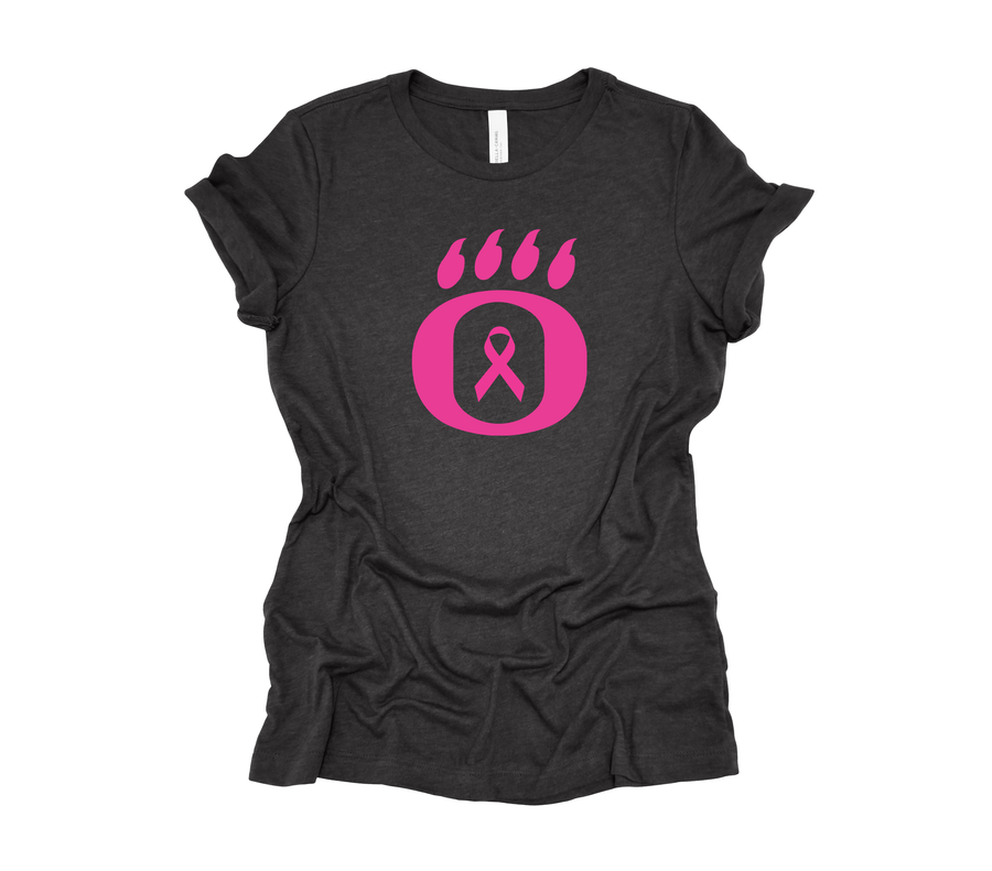 Dig Pink - OHS Volleyball- Breast Cancer Ribbon Design- Dark Gray Unisex Shirt(OHS)