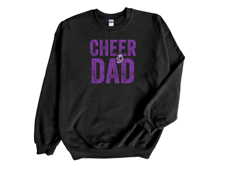 Divine Cheer- Cheer Dad Black Sweatshirt
