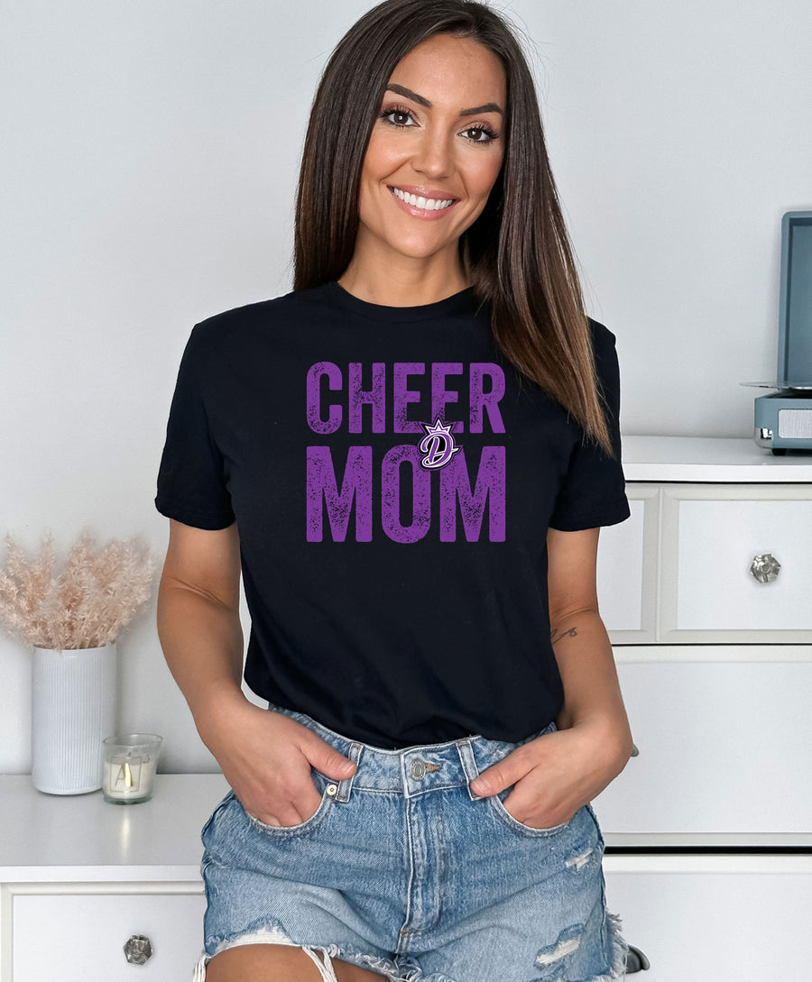 Divine Cheer- Cheer Mom Black Shirt