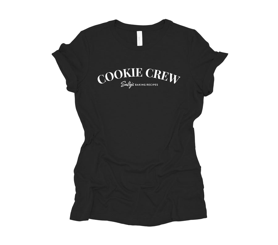Cookie Crew-Sally's Baking Recipes-  Women's Black Shirt