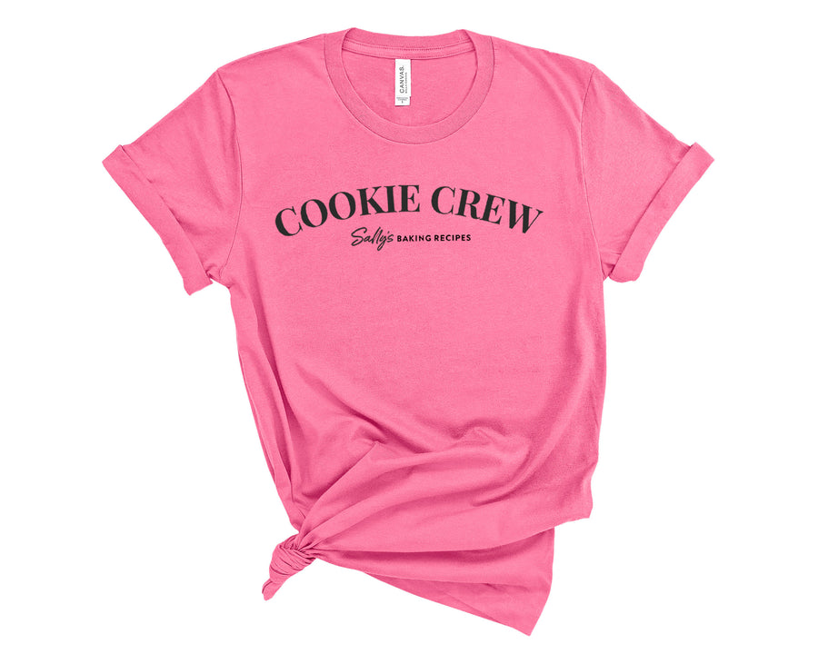 Cookie Crew-Sally's Baking Recipes- Unisex Charity Pink Shirt