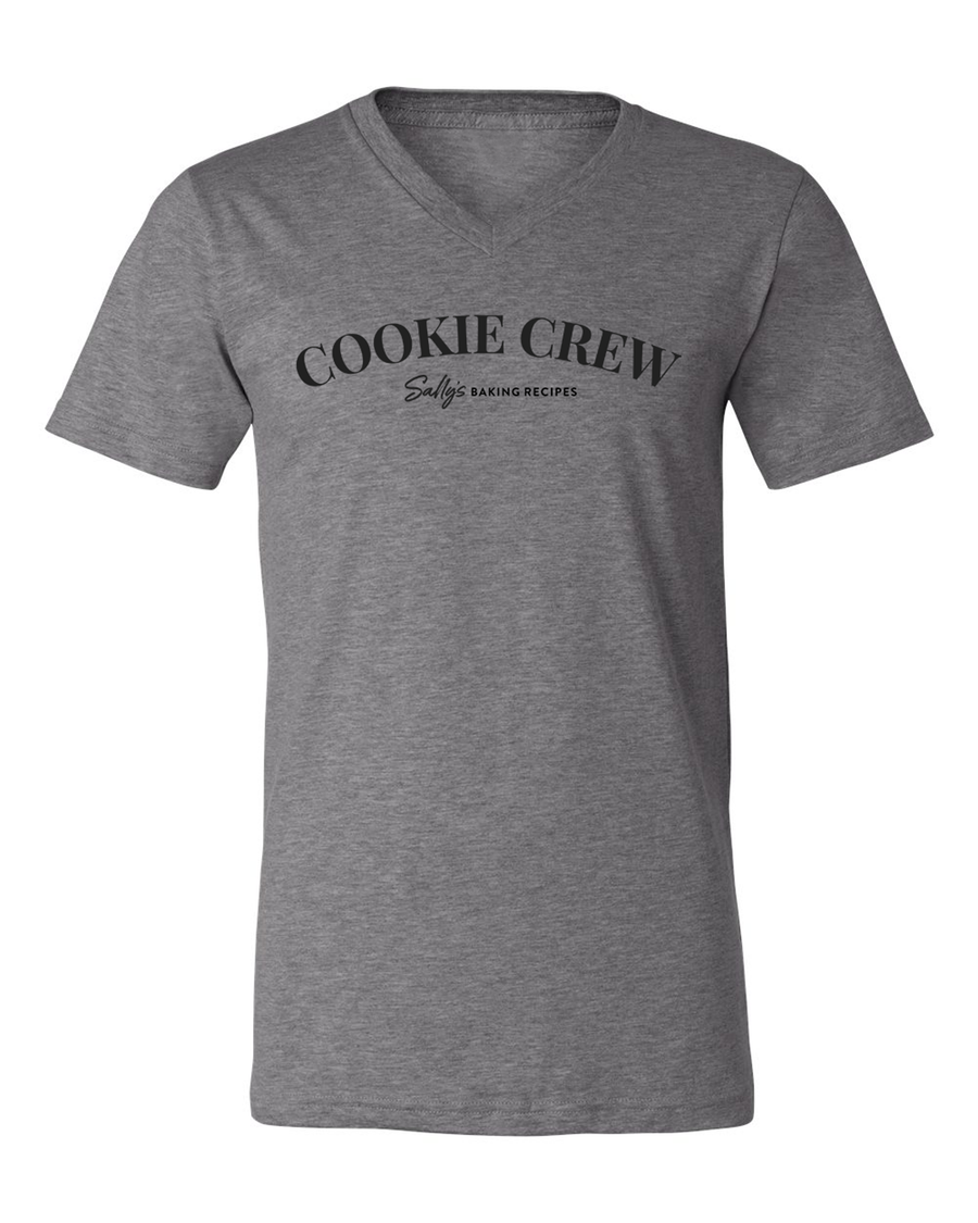 Cookie Crew -Sally's Baking Recipes-  Unisex V Neck Deep Heather Shirt