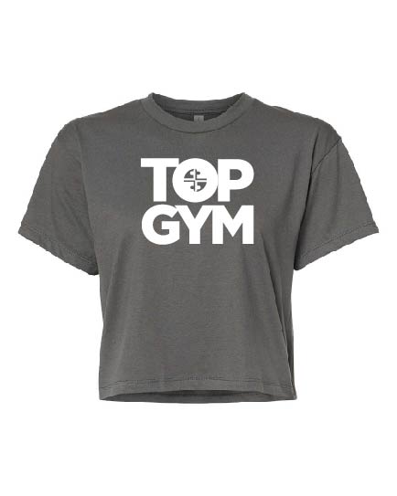 Top Gym Sport Dark Gray Crop Shirt