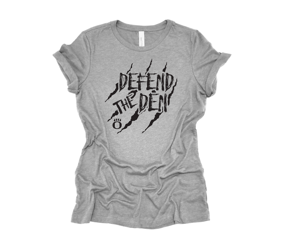Defend the Den- Light Gray Shirt (OMS)