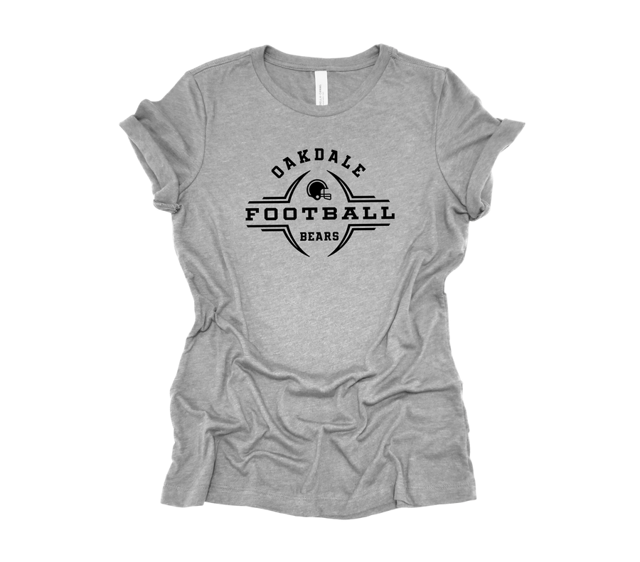 Oakdale Football- Helmet Design- Light Gray Shirt (OMS)
