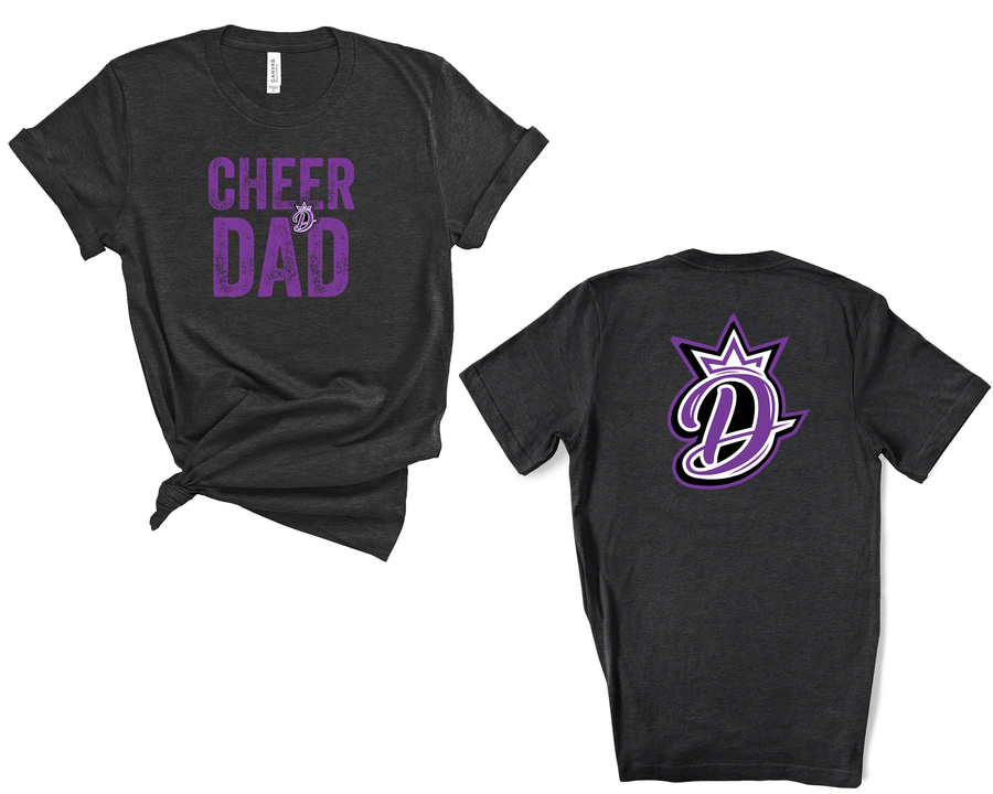Divine Cheer- Cheer Dad Front and D Divine Logo back Shirt