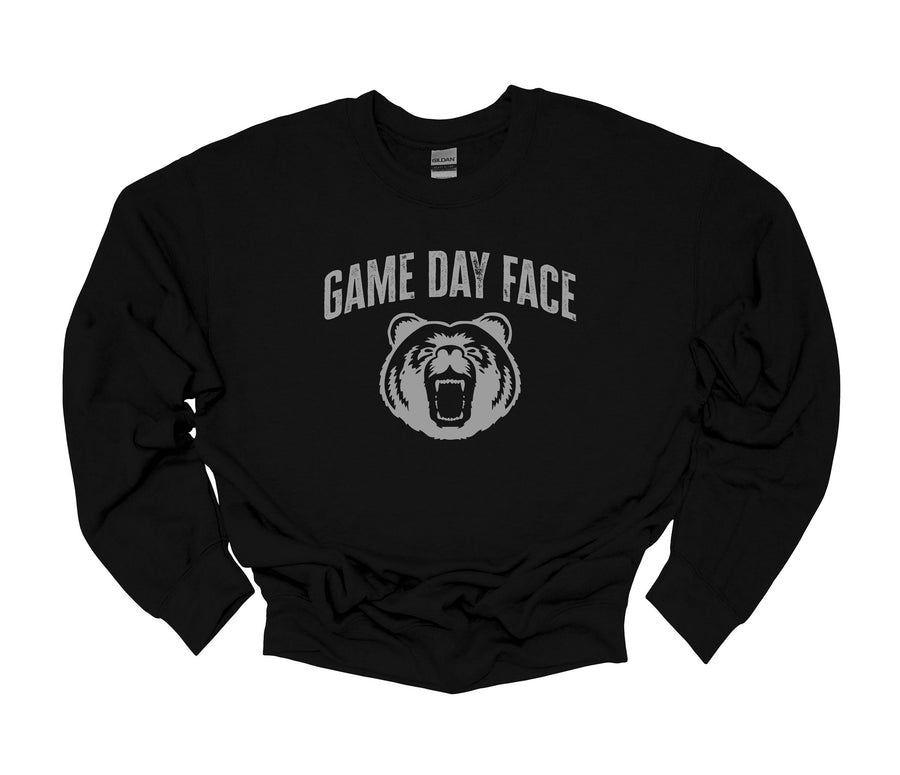 Oakdale Bears- Game Day Face Cheer Sweatshirt (LOUYAA)