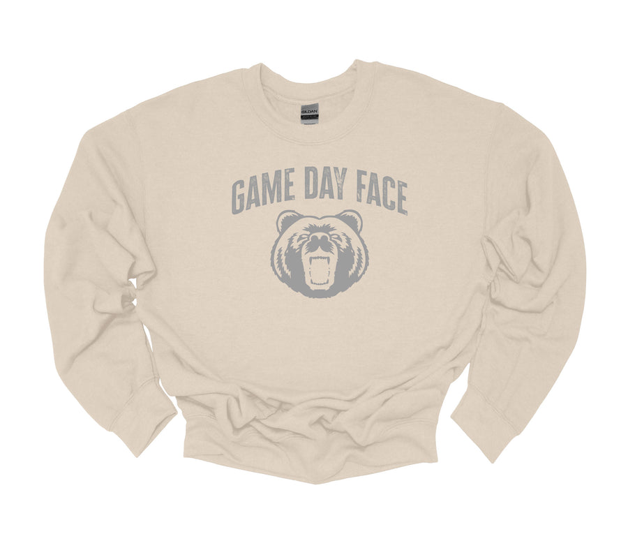 Oakdale Bears- Game Day Face Cheer Sweatshirt (LOUYAA)