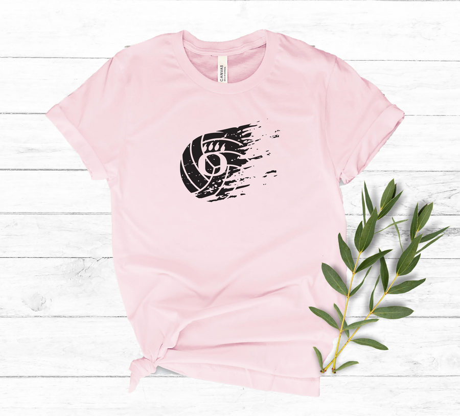Dig Pink - OHS Volleyball- Light Pink Unisex Shirt- Faded Volleyball Design(OHS)