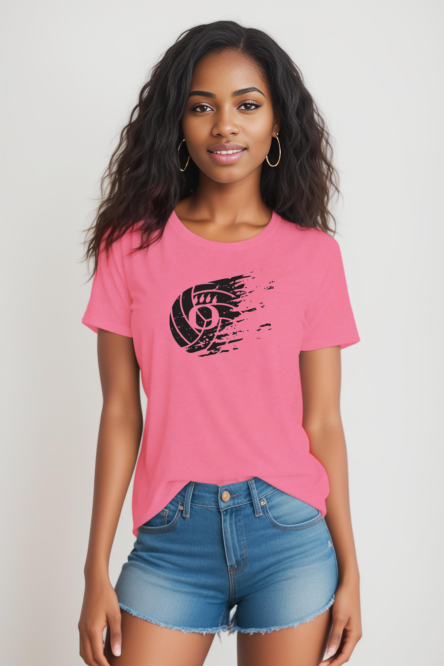 Dig Pink - OHS Volleyball- Faded Volleyball Design- Charity Pink Unisex Shirt(OHS)