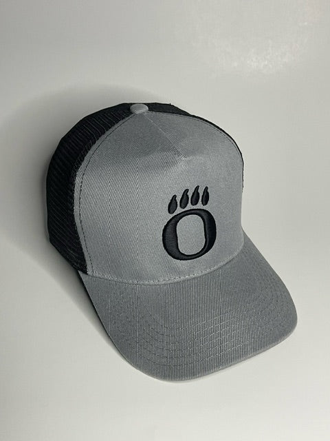 Black and Gray Trucker with Black O Paw Hat (OHS)