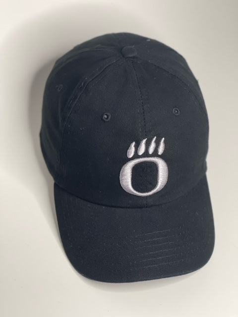 Black with Light Gray O Paw Hat (OHS)