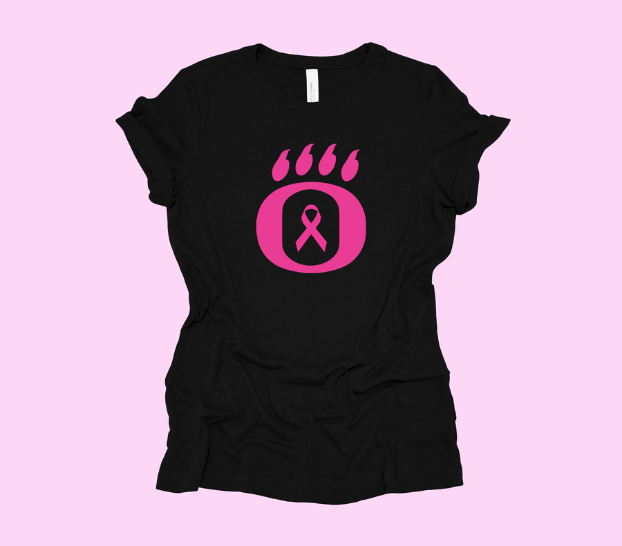 Dig Pink - OHS Volleyball- Breast Cancer Ribbon Design- Black Unisex Shirt(OHS)