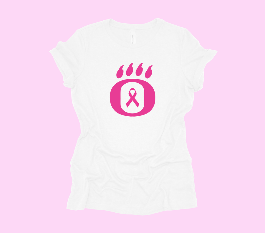 Dig Pink Ribbon Dig Pink - OHS Volleyball- Breast Cancer Ribbon- White Unisex Shirt(OH ...