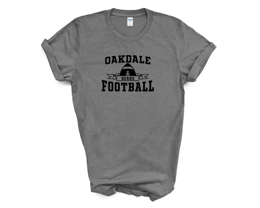 Oakdale Football- Banner Design- Granite Gray Shirt (OMS)