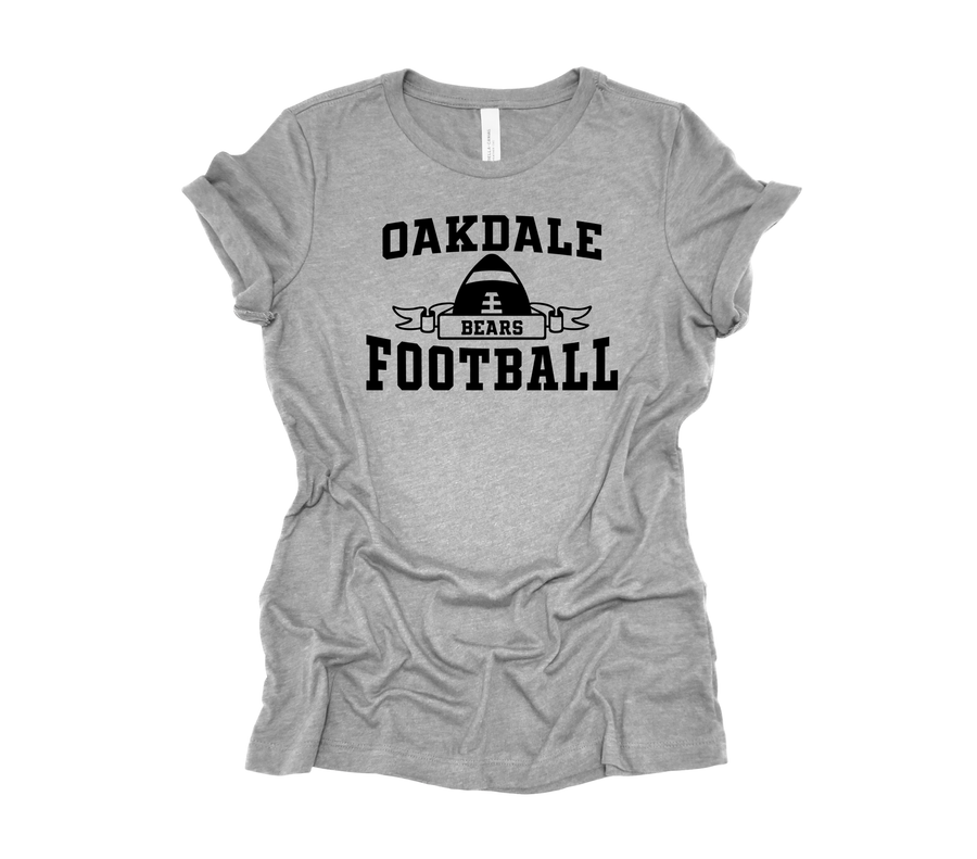 Oakdale Football- Banner Design- Light Gray Shirt (OMS)
