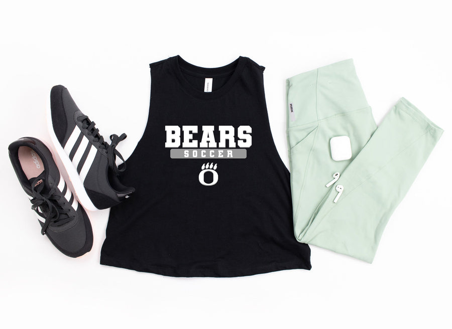 Bears Soccer - Girls Soccer (OHS)- Crop Muscle Tank