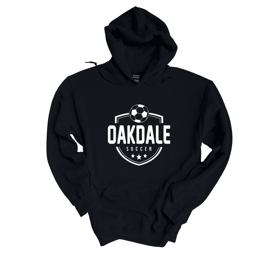 Bears Crest Oakdale Soccer- Girls Soccer- Black Hoodie (OMS)