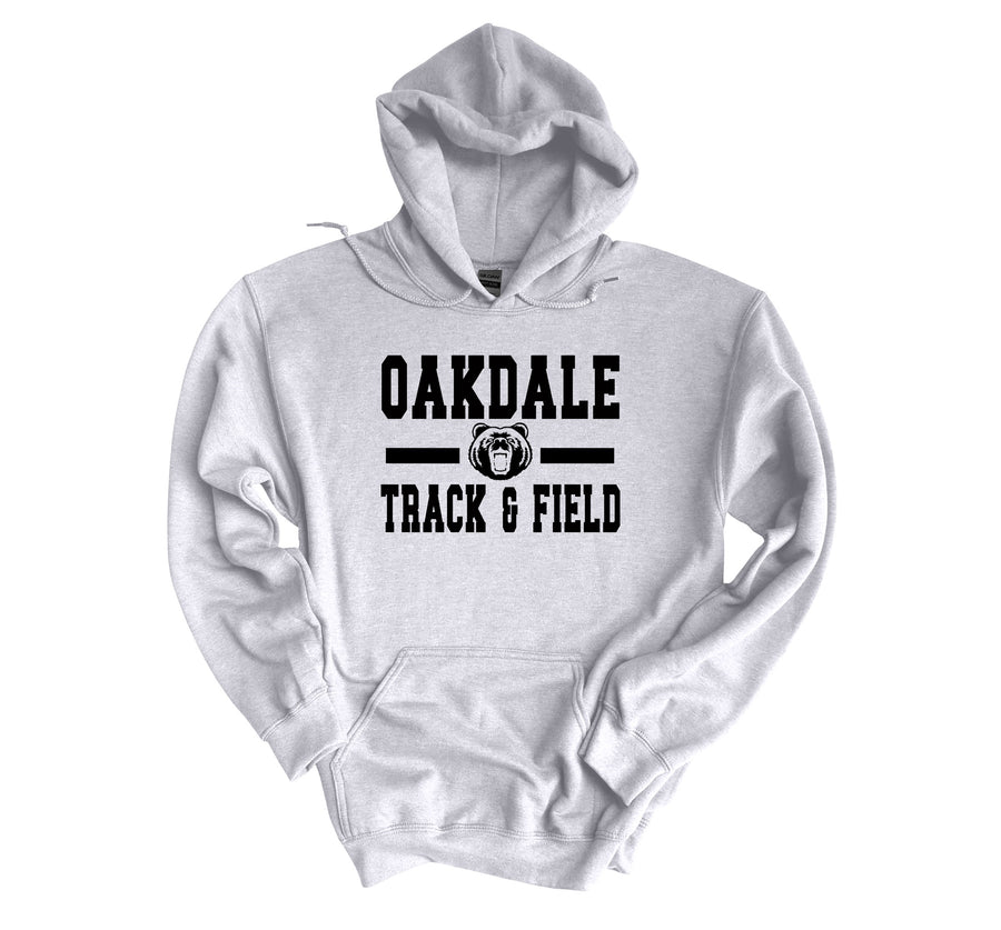 Oakdale Track & Field Bear Head Hoodie- (OHS)