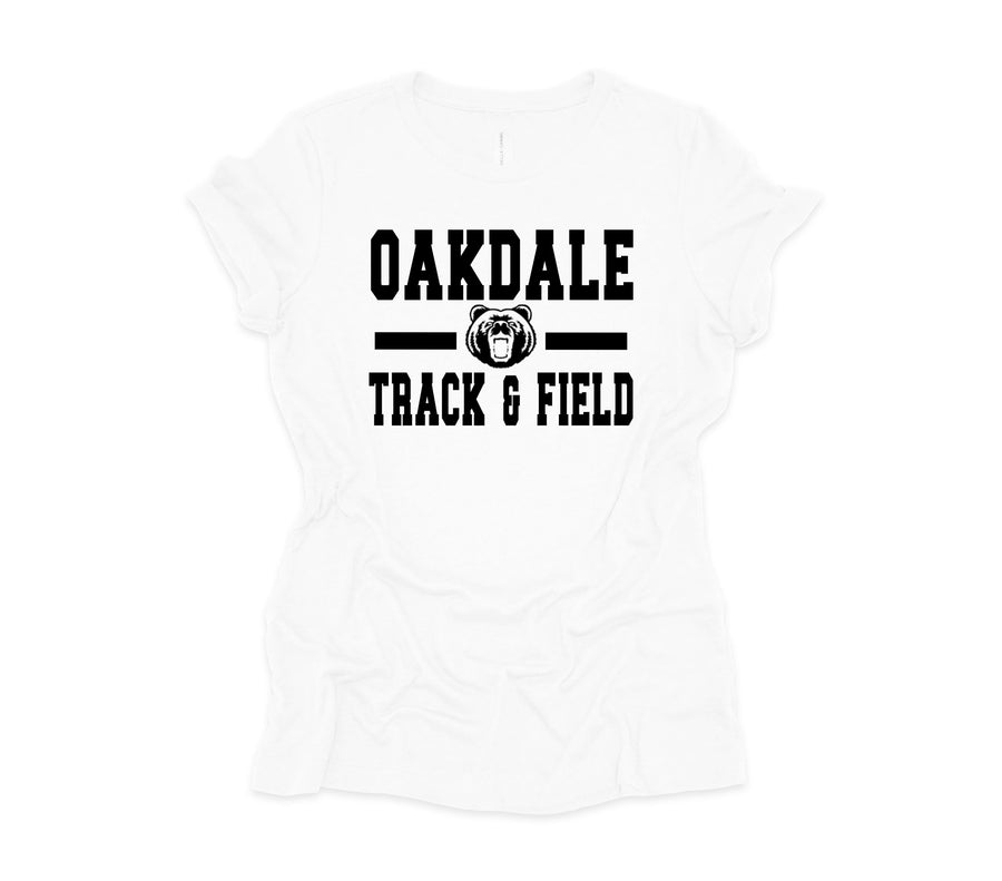 Oakdale Track & Field Bear Head Shirt- (OHS)