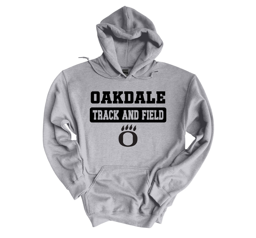 Oakdale Track & Field O Paw Hoodie- (OHS)