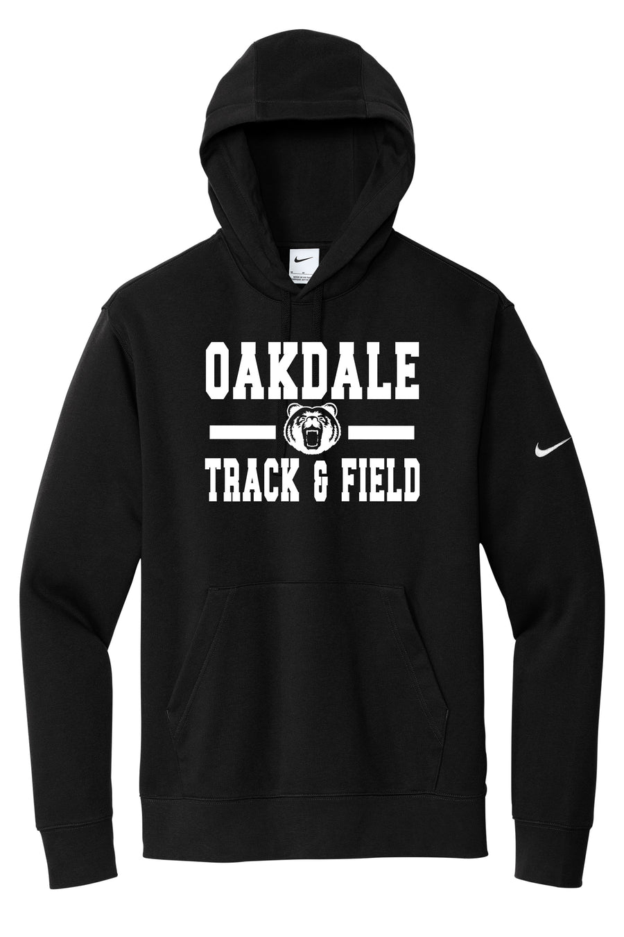 Oakdale Track & Field Bear Head Nike Hoodie- (OHS)