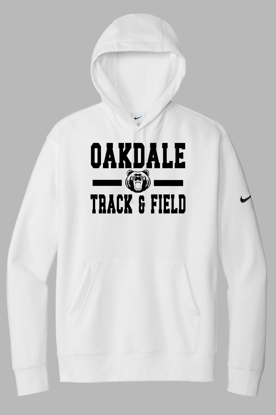 Oakdale Track & Field Bear Head Nike Hoodie- (OHS)