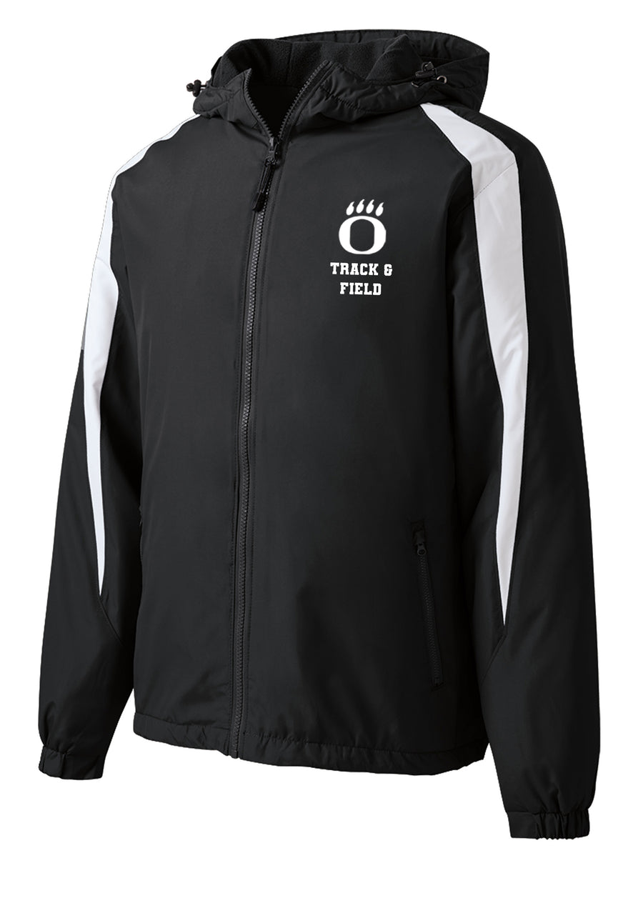 Oakdale Track and Field O Paw Fleece Lined Hoodie Jacket- (OHS)