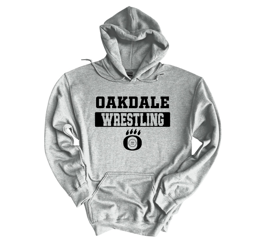 Oakdale Wrestling O Paw with Mat Hoodie (OHS)
