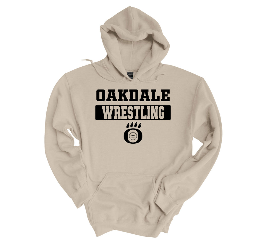 Oakdale Wrestling O Paw with Mat Hoodie (OHS)