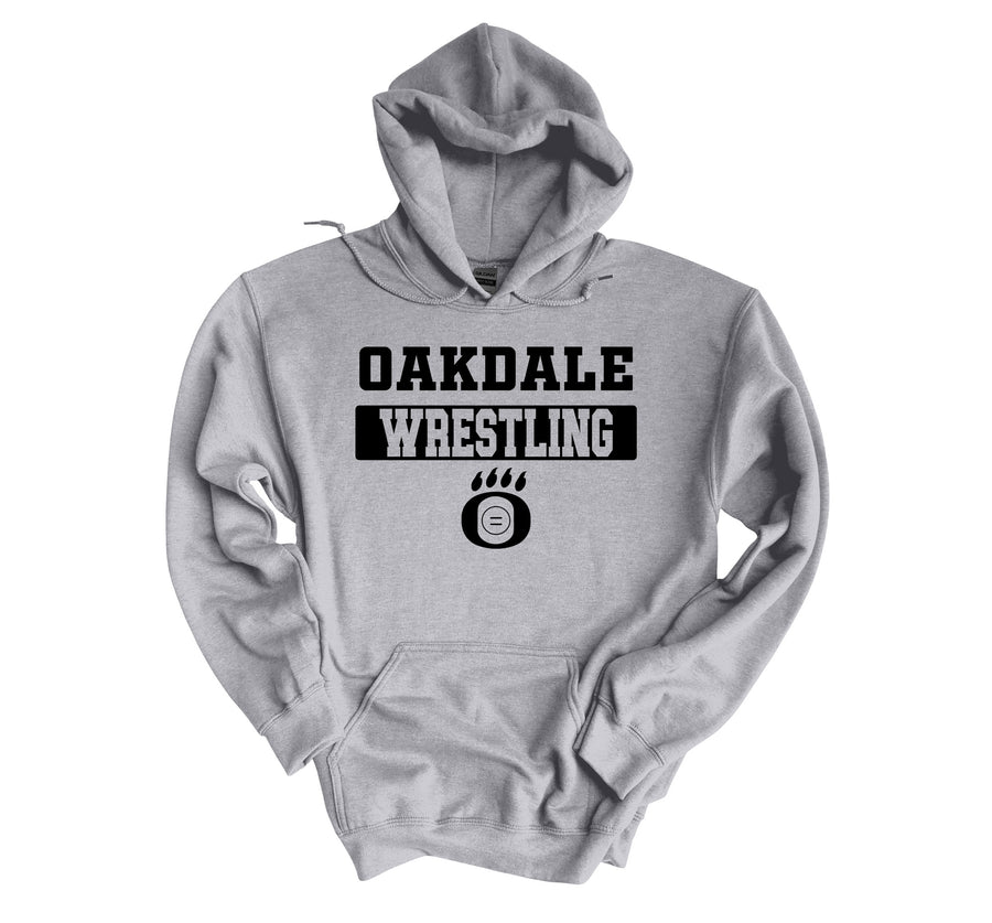 Oakdale Wrestling O Paw with Mat Hoodie (OHS)