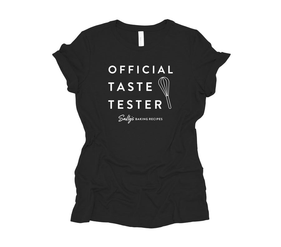 Official Taste Tester-Sally's Baking Recipes-  Women's Black Shirt