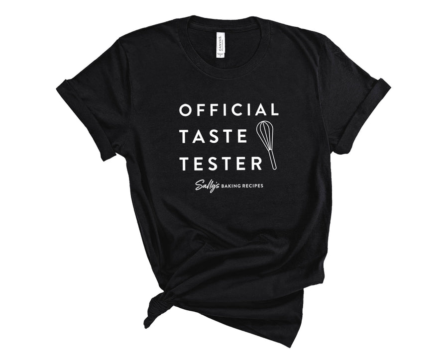 Official Taste Tester- Sally's Baking Recipes- Unisex Vintage Black Shirt