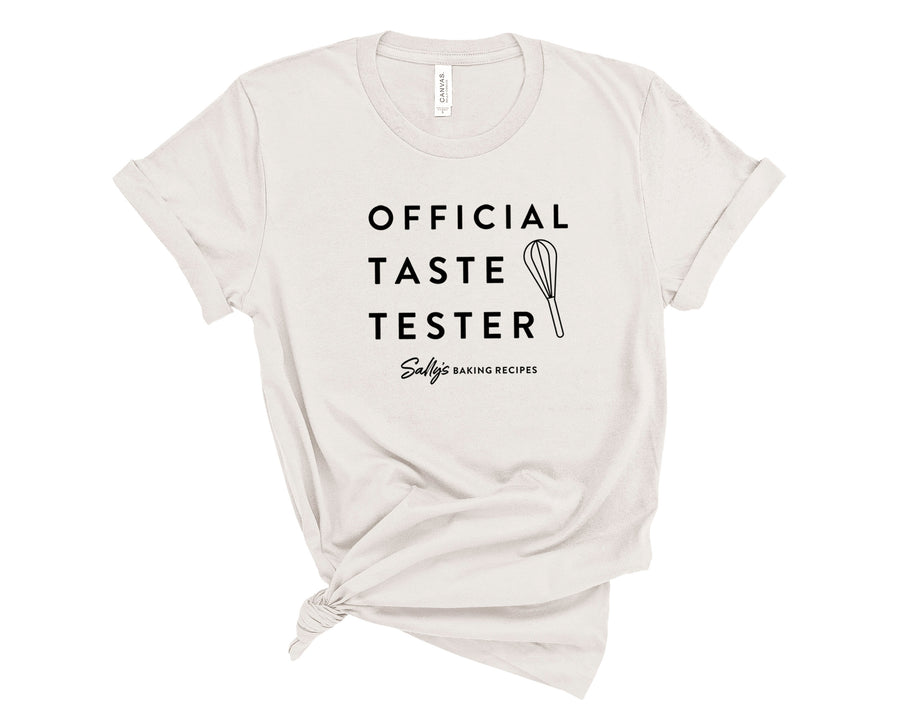 Official Taste Tester- Sally's Baking Recipes- Unisex Vintage White Shirt