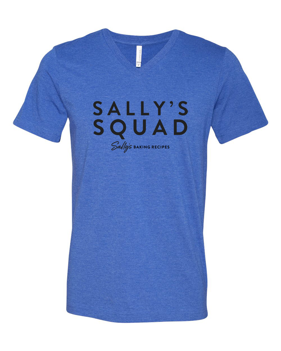 Sally's Squad-Sally's Baking Recipes-  Unisex V Neck Shirt
